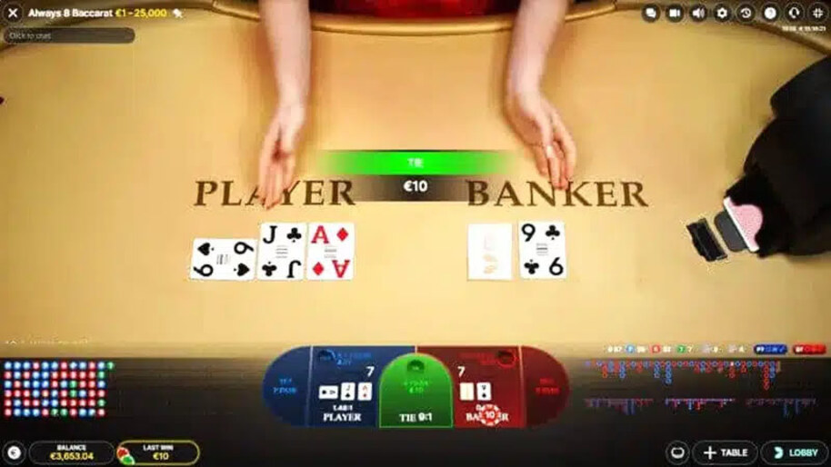 Always 8 Baccarat-bord